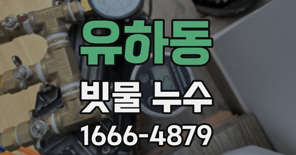 유하동 빗물 누수