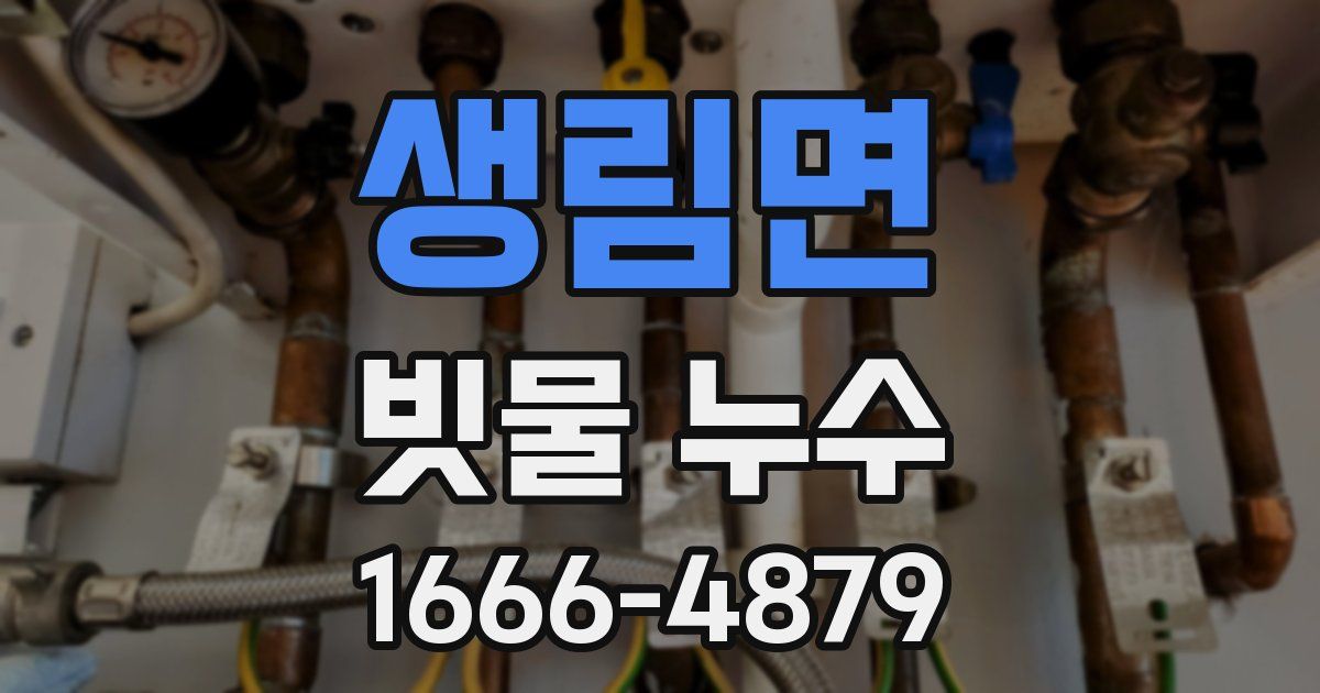 생림면 빗물 누수