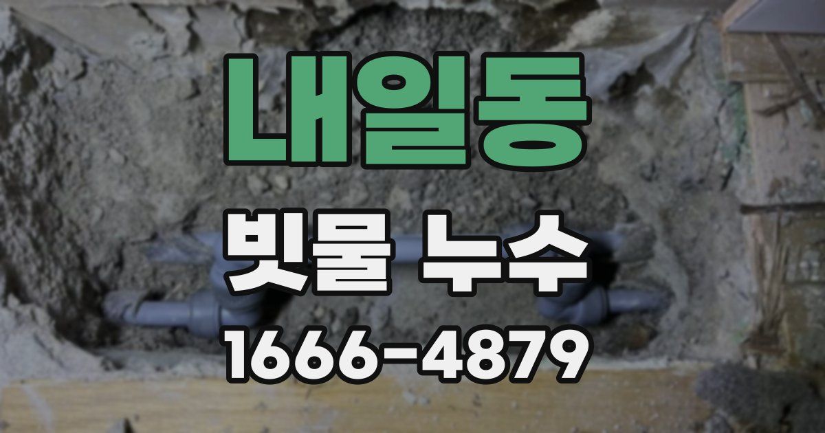 내일동 빗물 누수