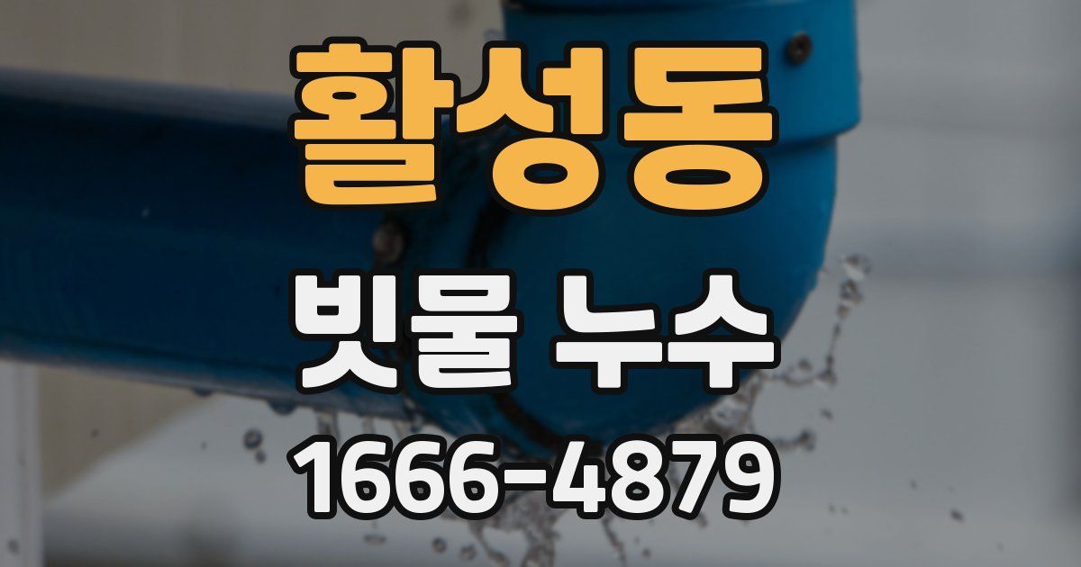 활성동 빗물 누수