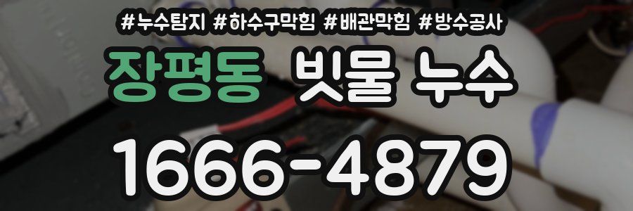 장평동 빗물 누수