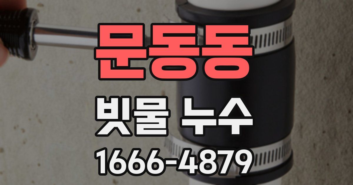 문동동 빗물 누수