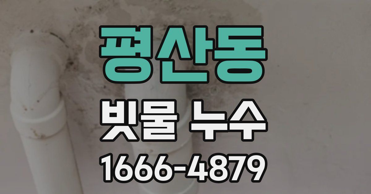 평산동 빗물 누수