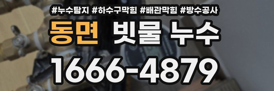 동면 빗물 누수