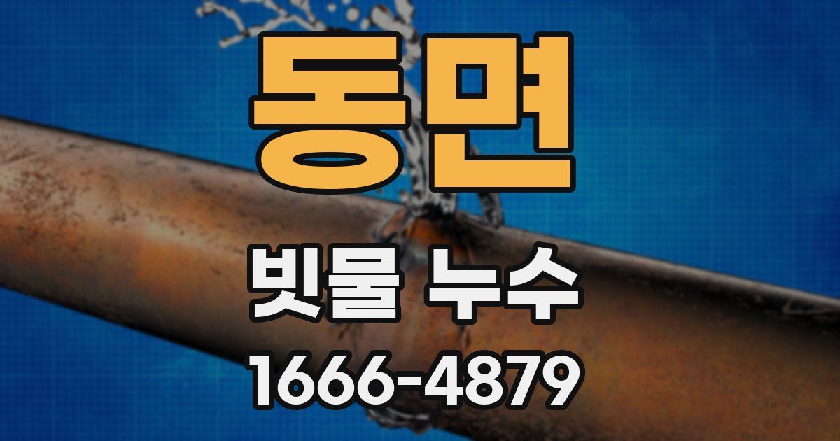 동면 빗물 누수