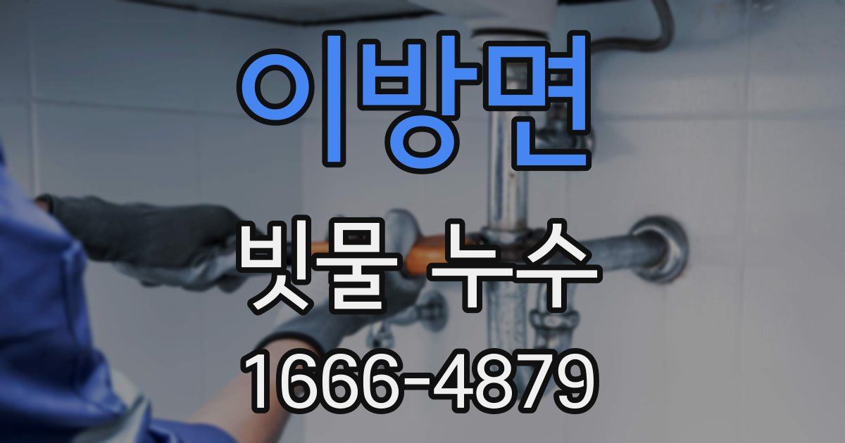 이방면 빗물 누수