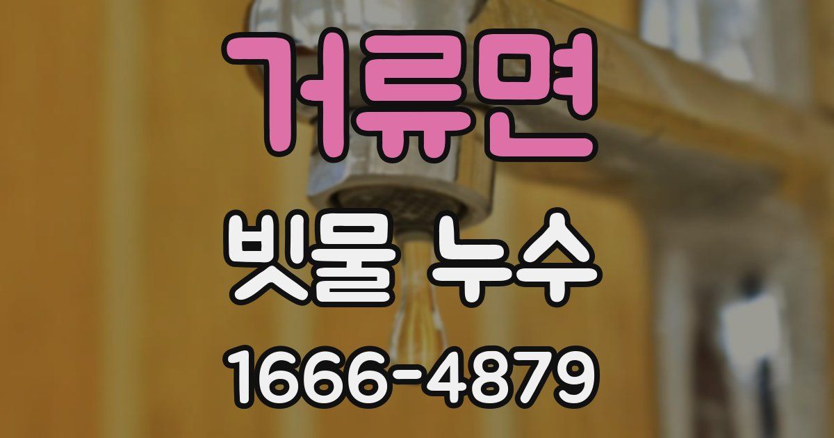 거류면 빗물 누수