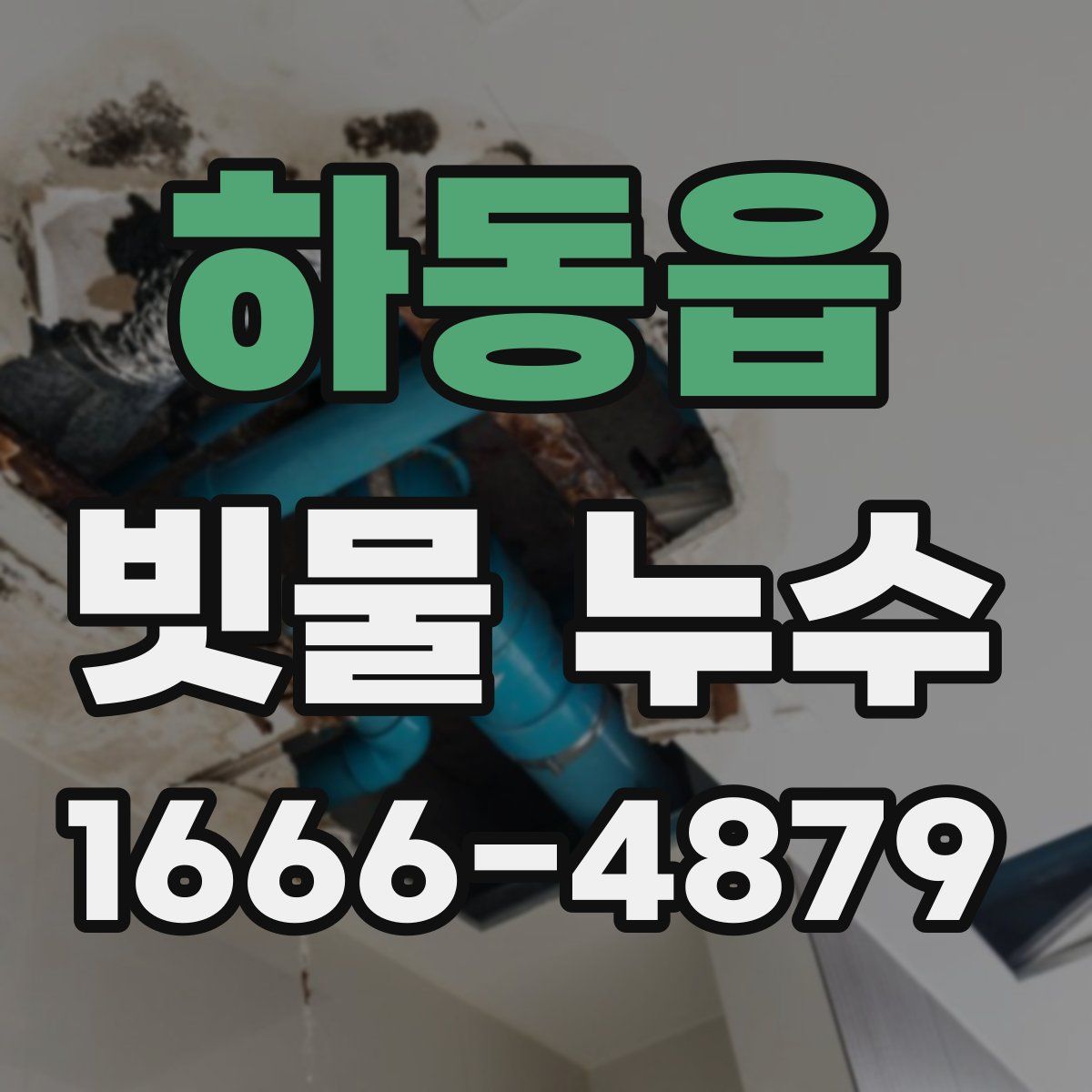 하동읍 빗물 누수