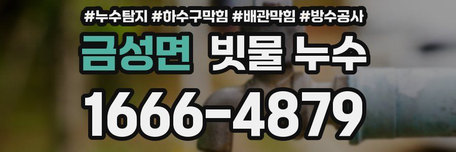 금성면 빗물 누수