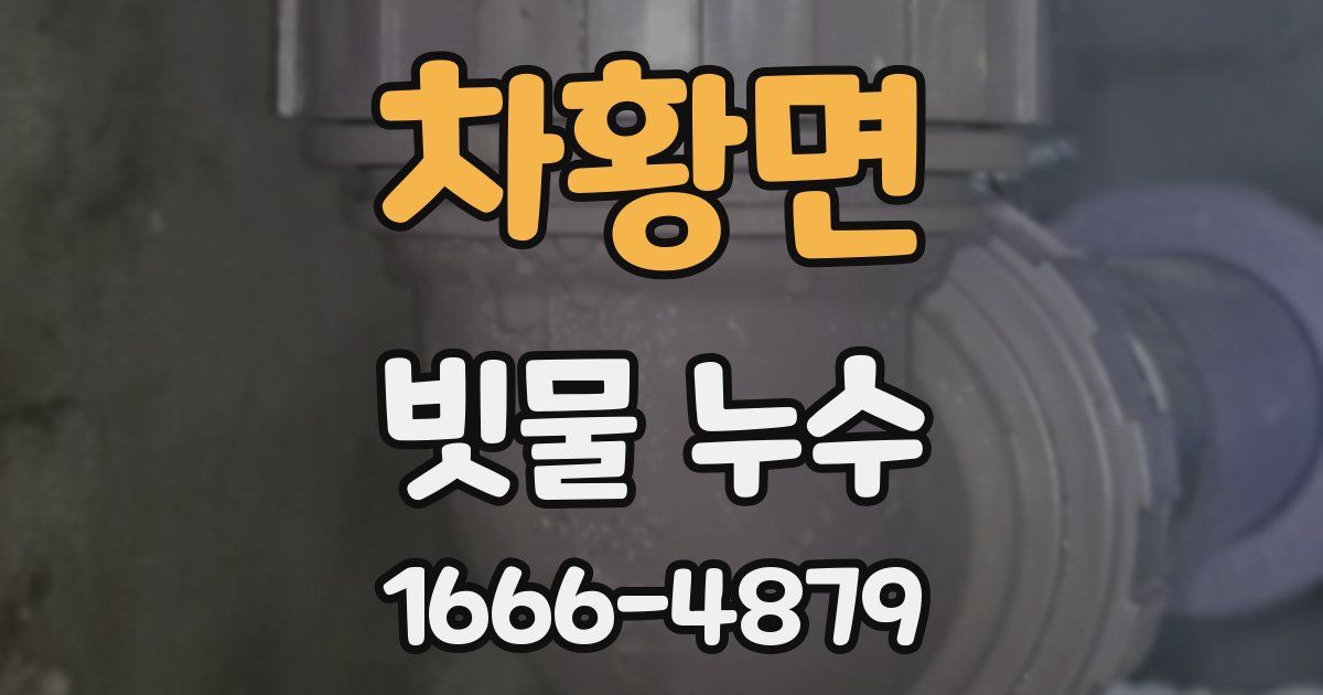 차황면 빗물 누수