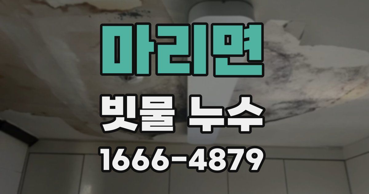 마리면 빗물 누수
