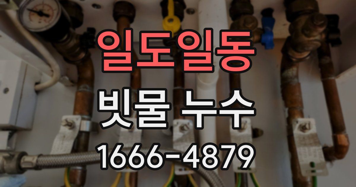 일도일동 빗물 누수