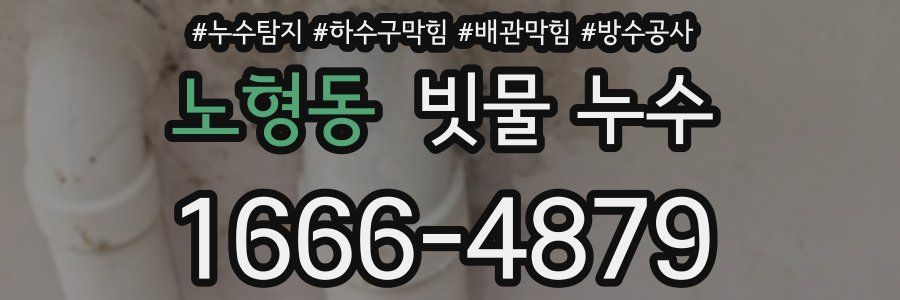 노형동 빗물 누수