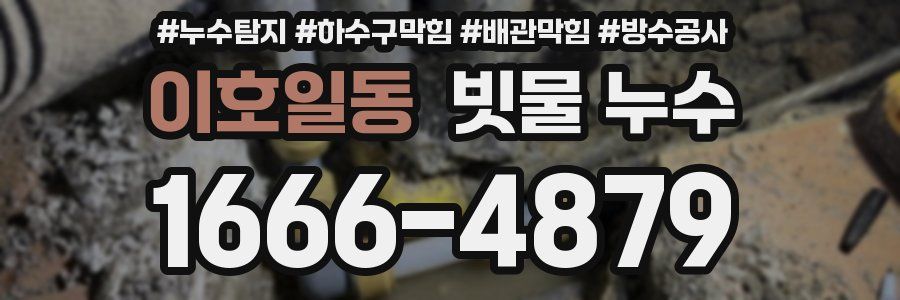 이호일동 빗물 누수