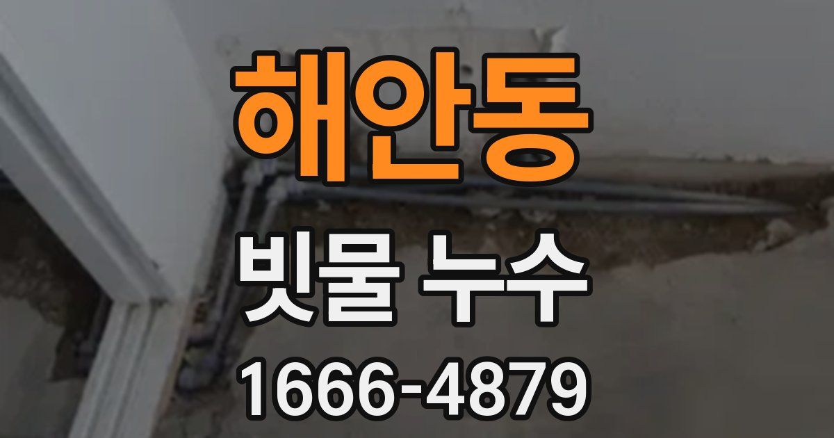 해안동 빗물 누수