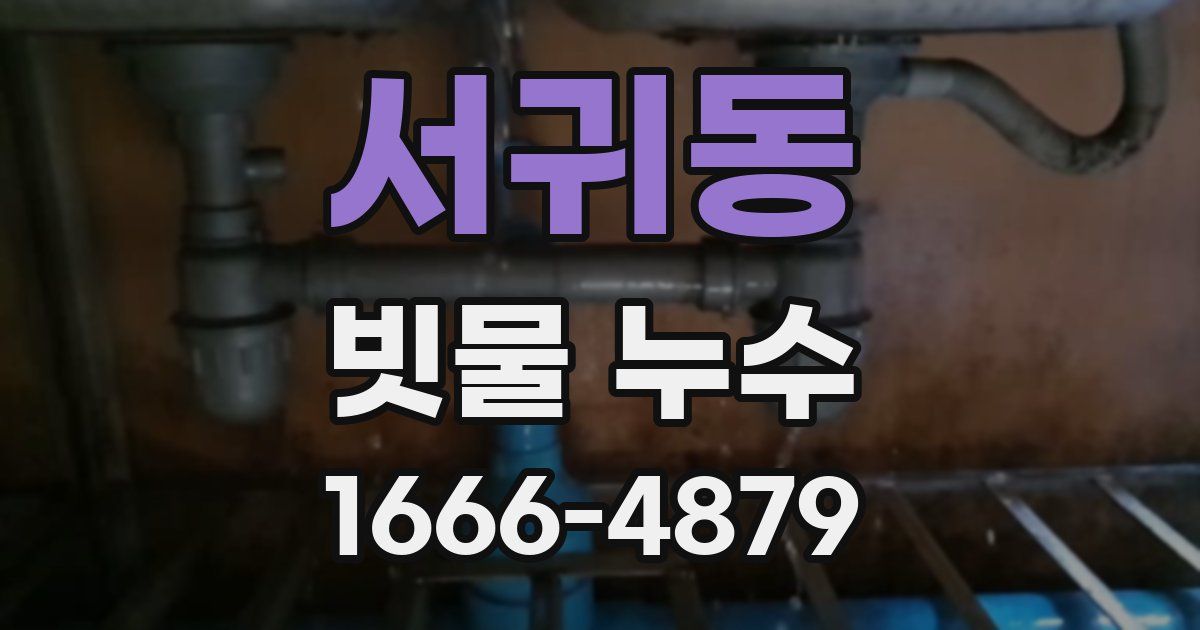 서귀동 빗물 누수