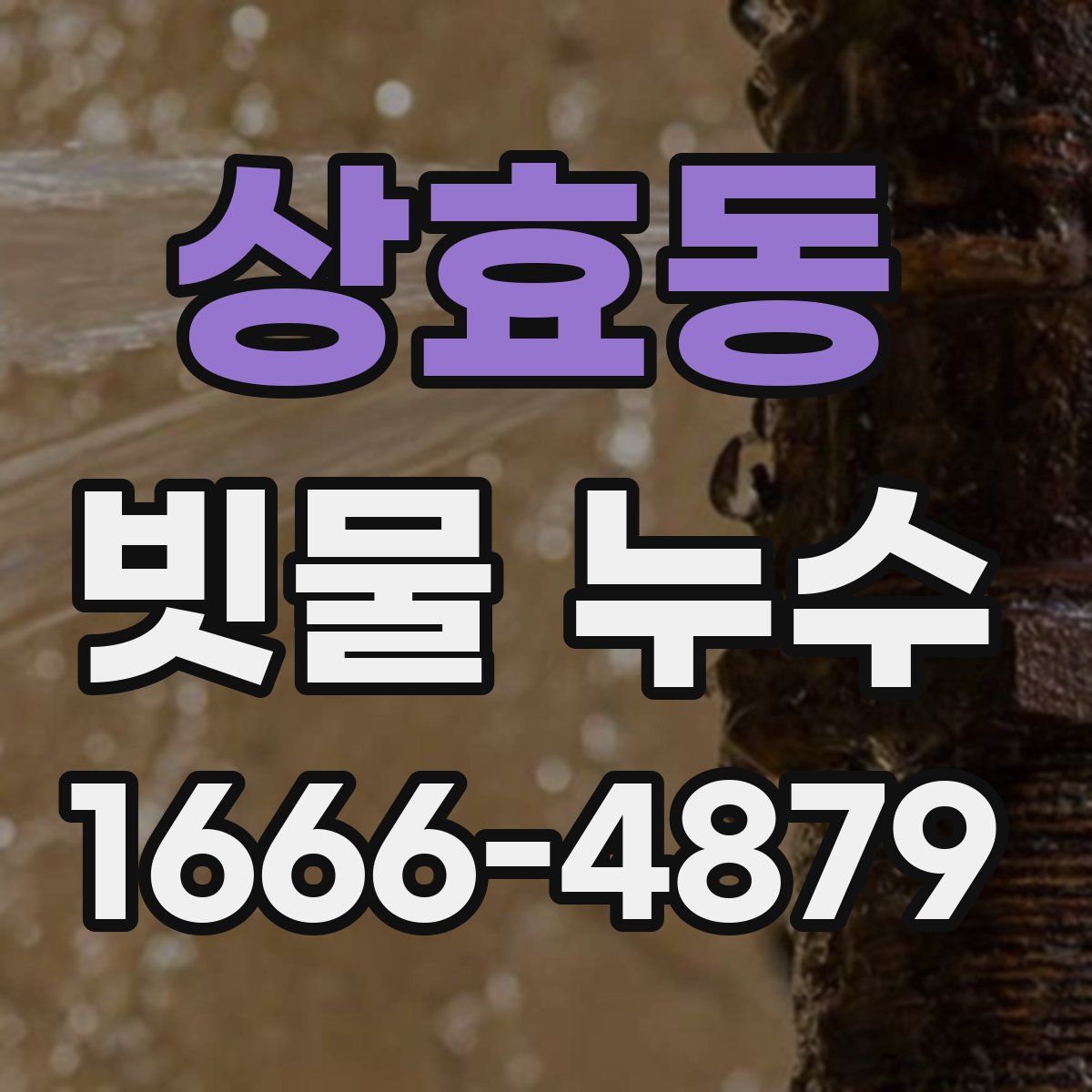 상효동 빗물 누수