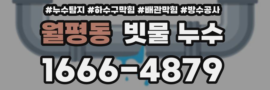 월평동 빗물 누수