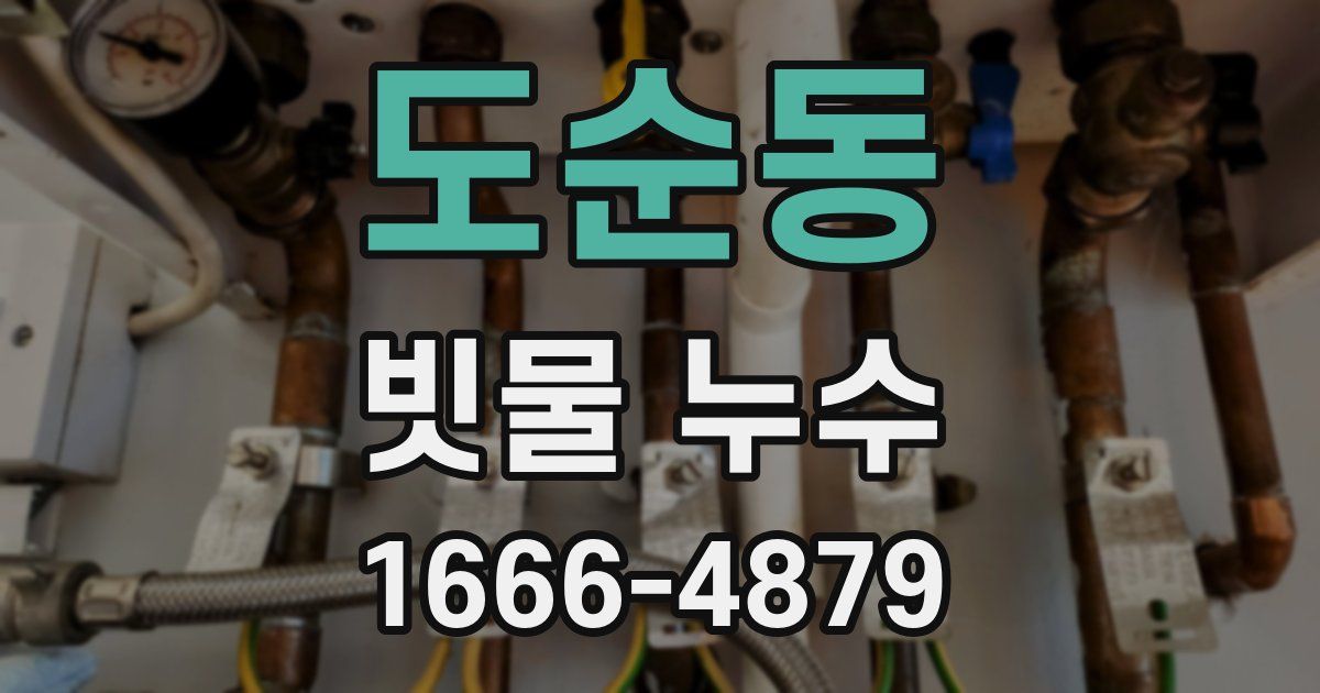 도순동 빗물 누수