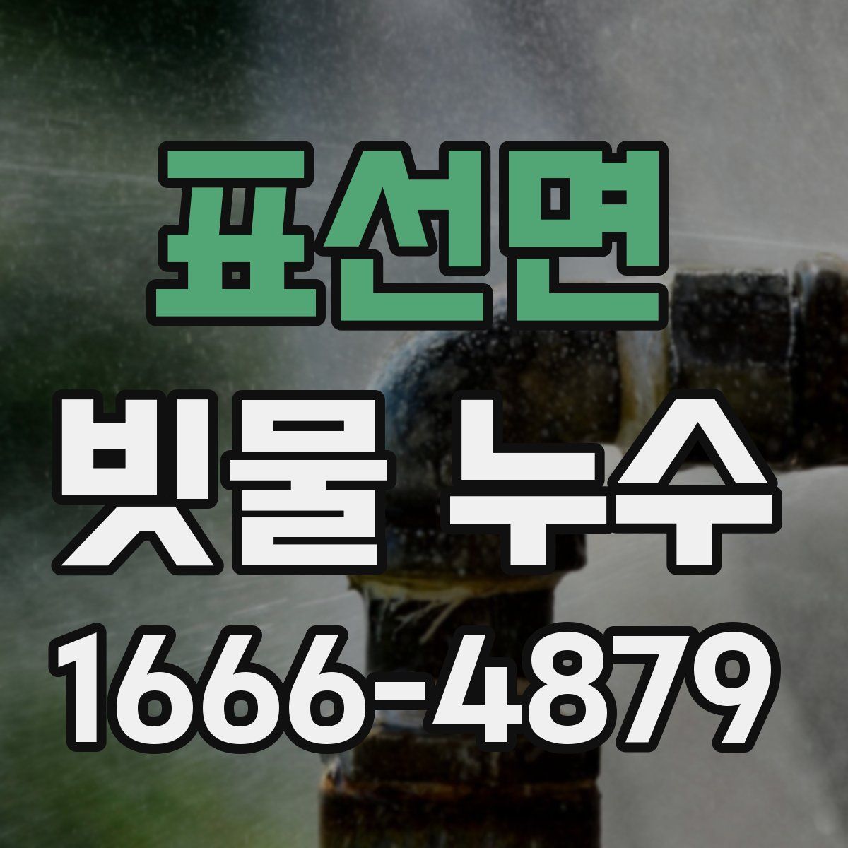 표선면 빗물 누수