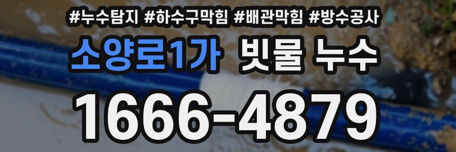 소양로1가 빗물 누수