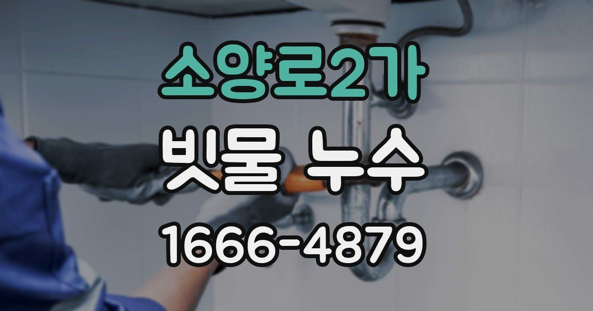 소양로2가 빗물 누수