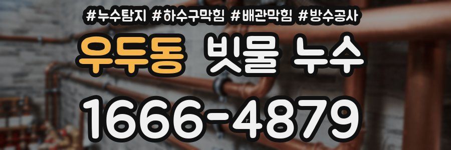 우두동 빗물 누수