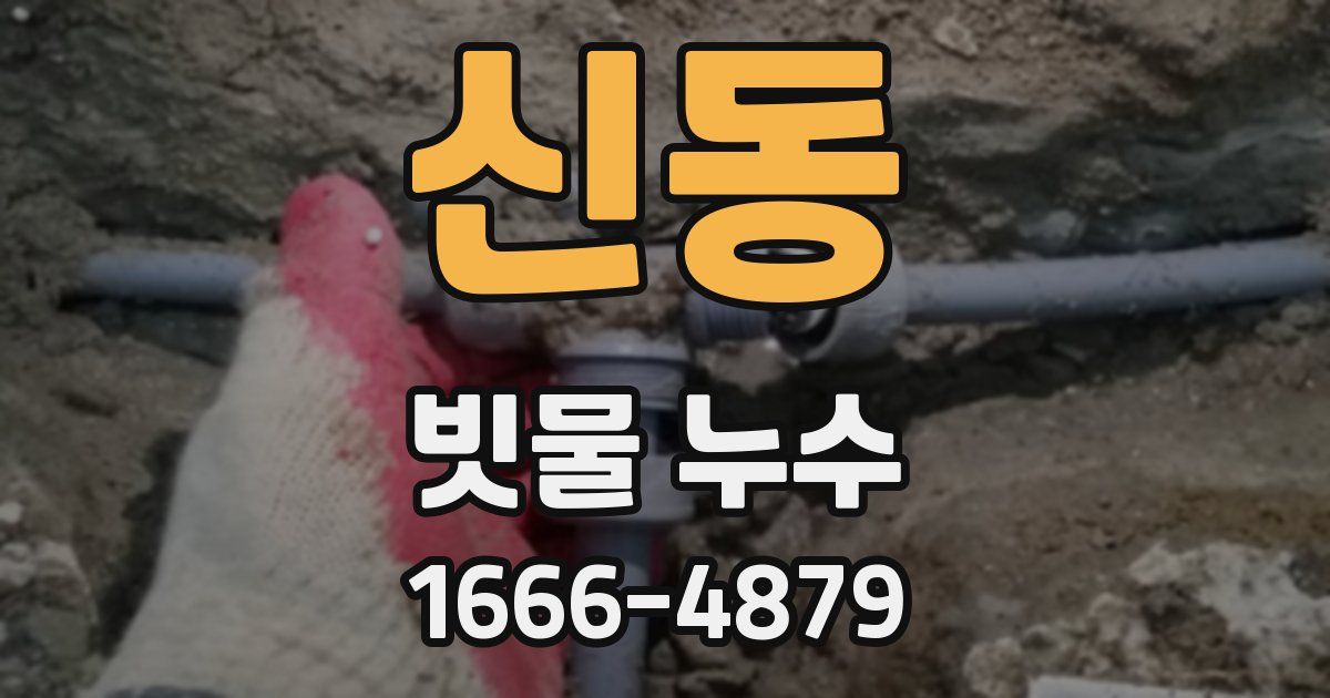 신동 빗물 누수