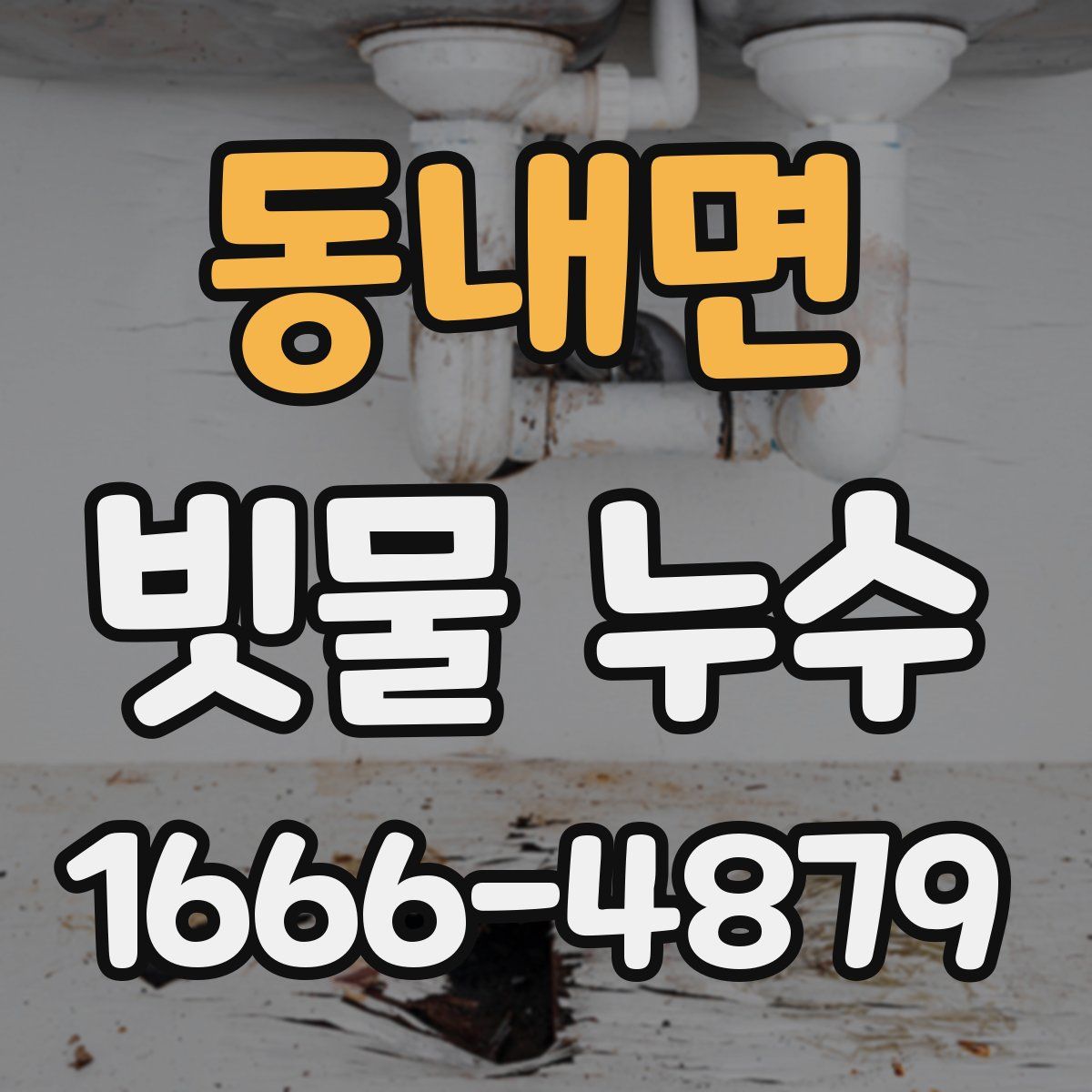 동내면 빗물 누수