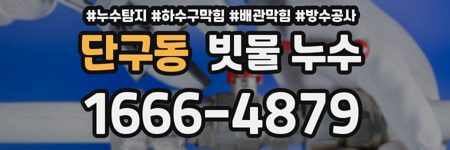 단구동 빗물 누수