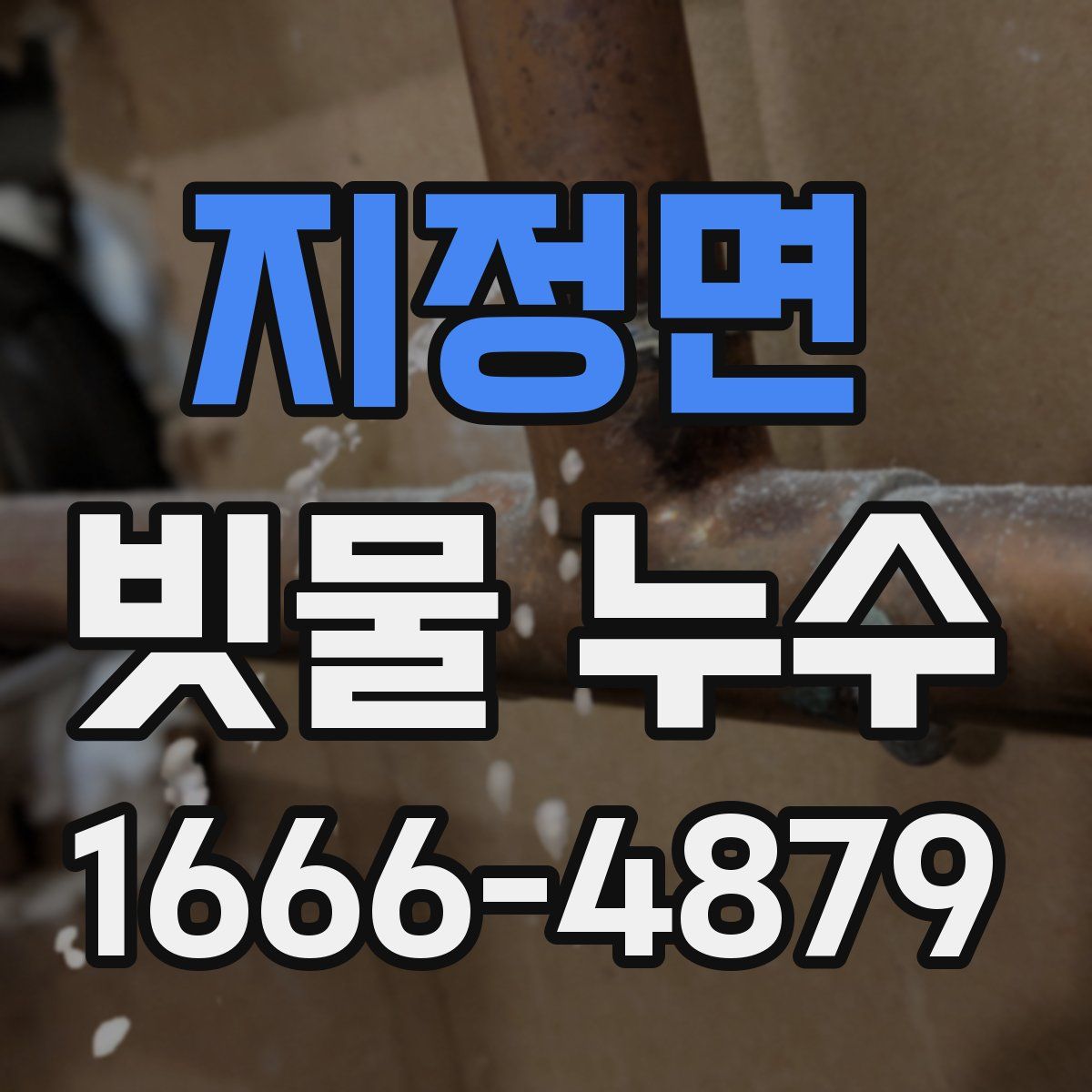 지정면 빗물 누수