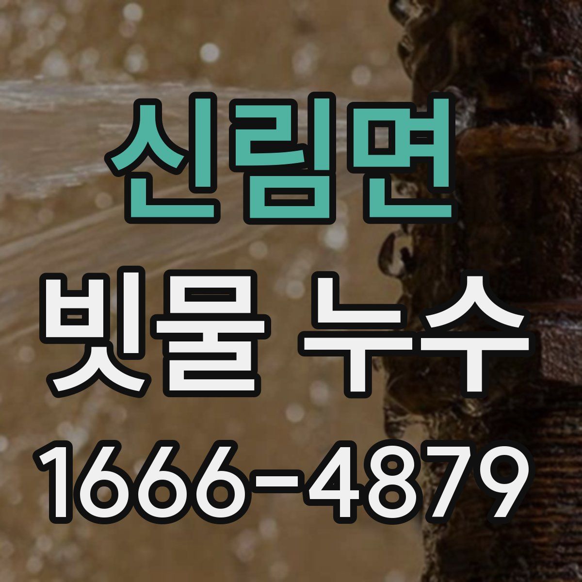 신림면 빗물 누수