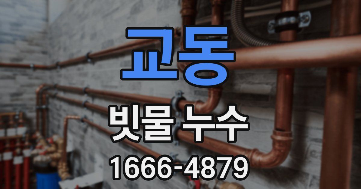 교동 빗물 누수