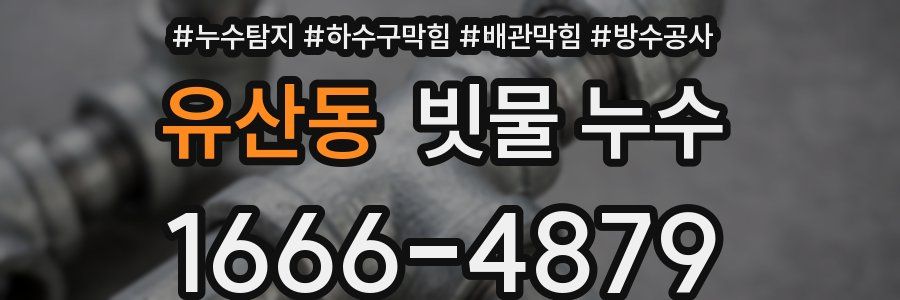 유산동 빗물 누수