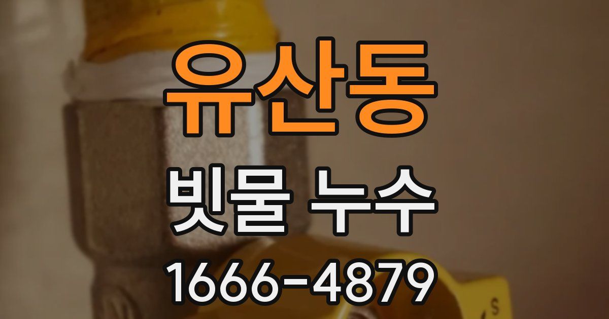유산동 빗물 누수