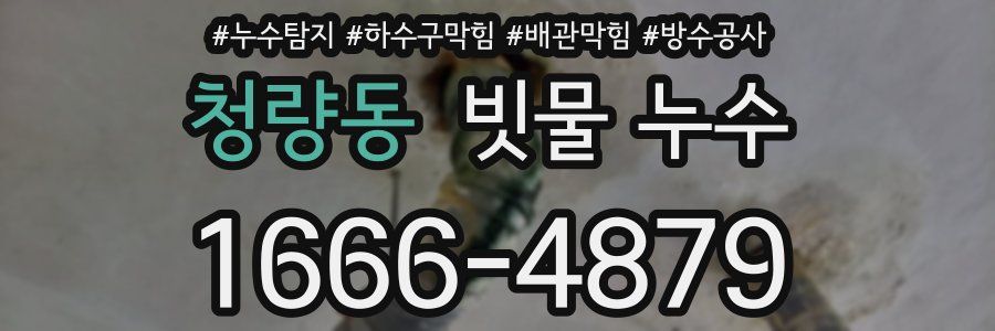 청량동 빗물 누수