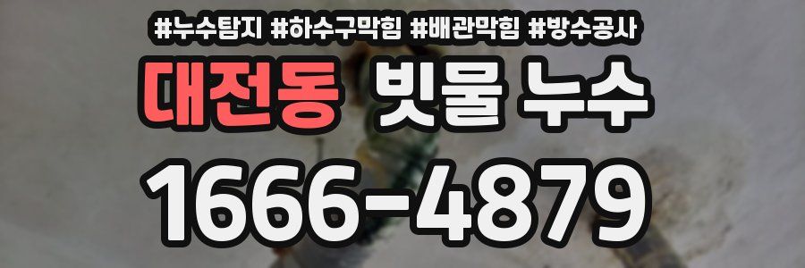 대전동 빗물 누수