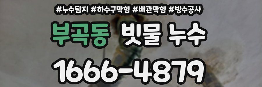 부곡동 빗물 누수