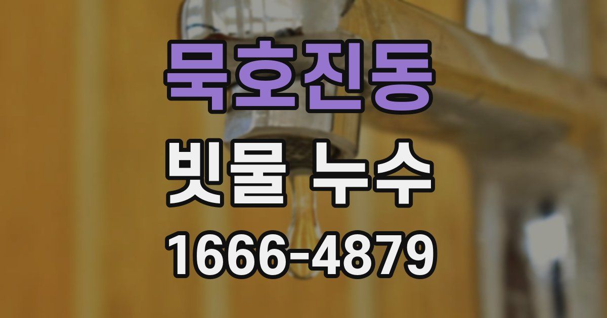 묵호진동 빗물 누수