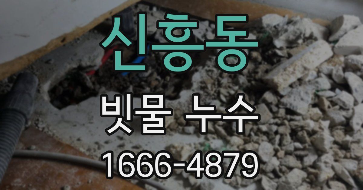 신흥동 빗물 누수