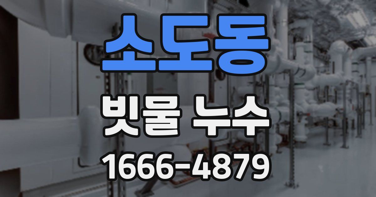 소도동 빗물 누수