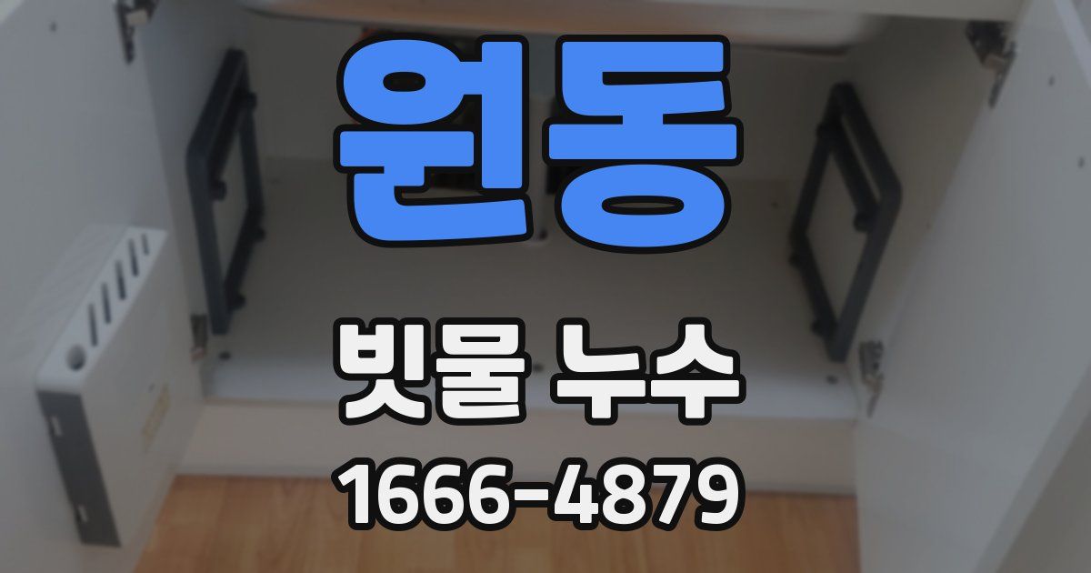 원동 빗물 누수