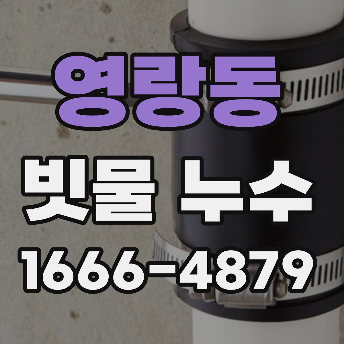 영랑동 빗물 누수