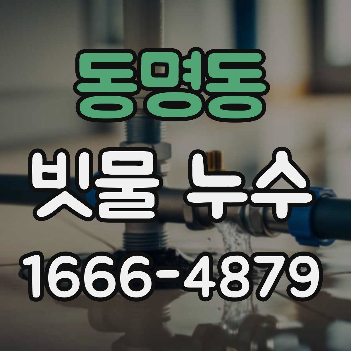 동명동 빗물 누수