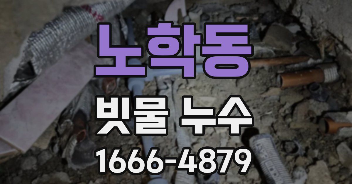 노학동 빗물 누수
