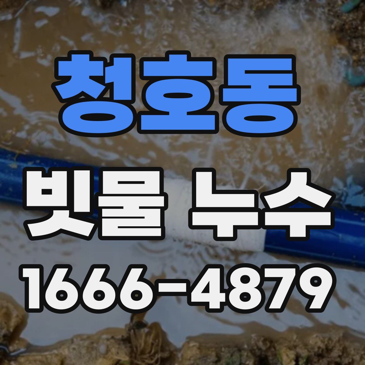 청호동 빗물 누수