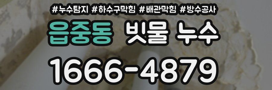 읍중동 빗물 누수