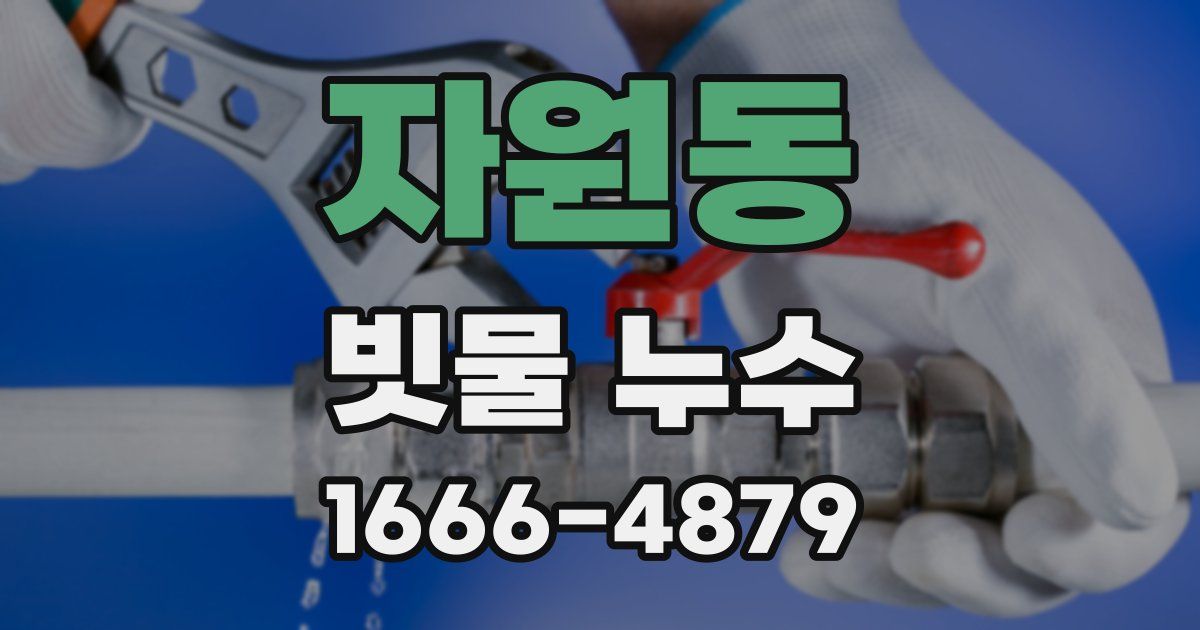 자원동 빗물 누수