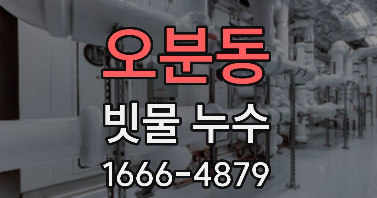 오분동 빗물 누수