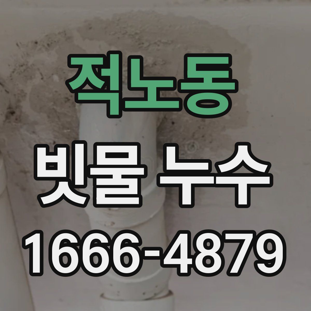 적노동 빗물 누수